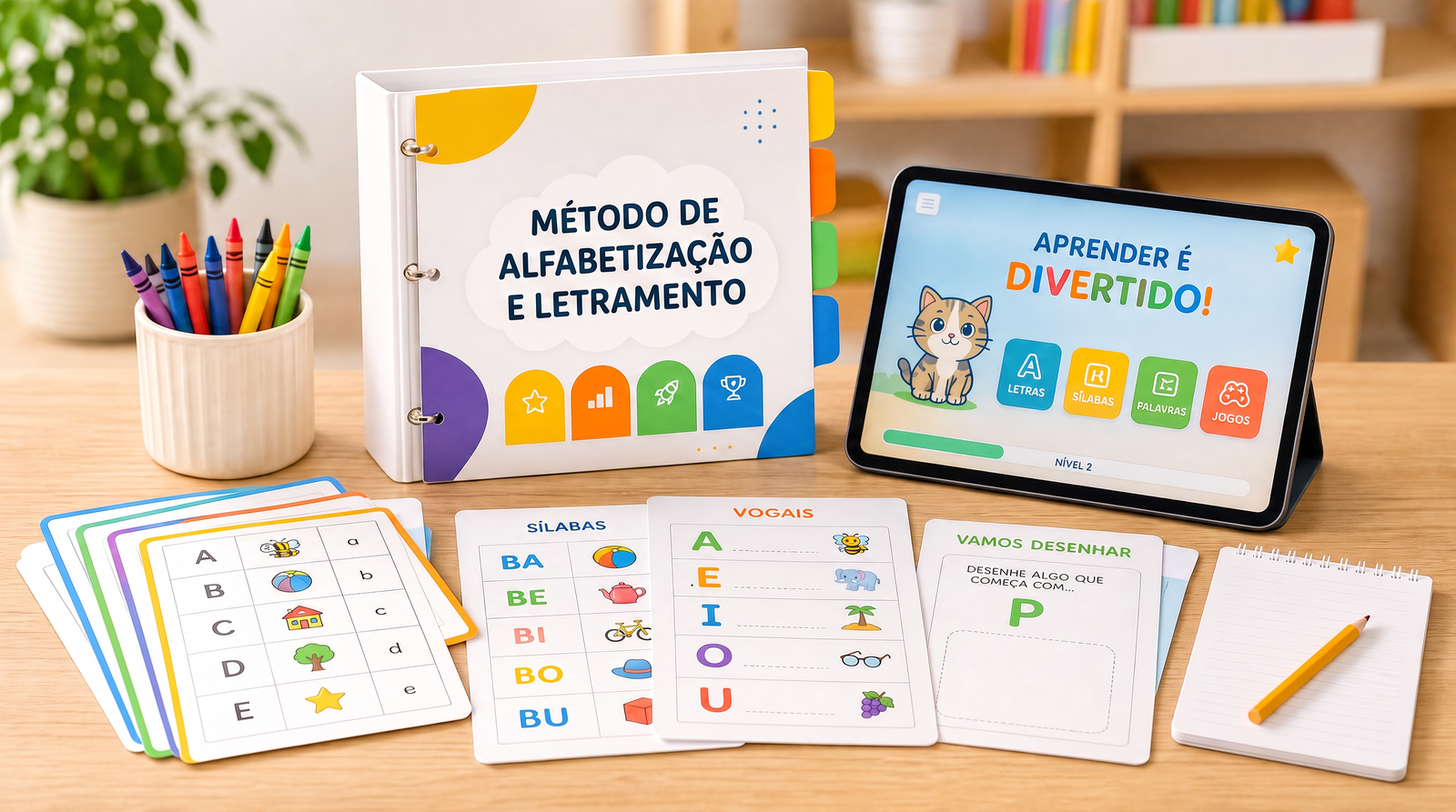 Mockup do Método de Alfabetização